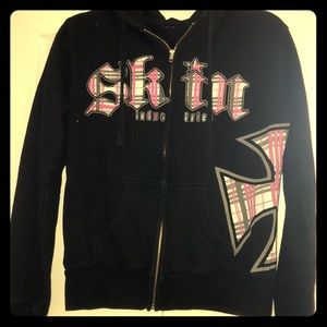 Skin zip up sweater